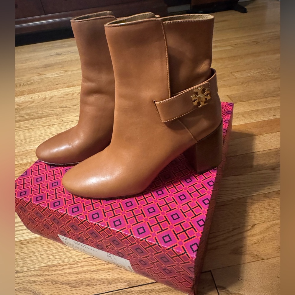 Tory Burch Tan Ankle Boots